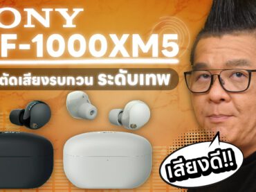 รีวิว Sony WF-1000XM5 หูฟัง TWS ที่ตัดเสียงรบกวนดีที่สุด ใส่สบายไม่หล่นง่าย ขนาดเล็กกระทัดรัด
