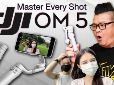 DJI OM5 เล็ก เบา ยืดได้ พกพาสะดวก ถ่ายวิดีโอด้วยสมาร์ทโฟนได้แบบมืออาชีพ
